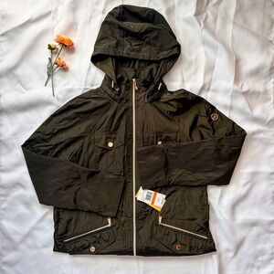 Michael Kors Deep Green (Ivy) Rain Jacket - Size Small - NWT